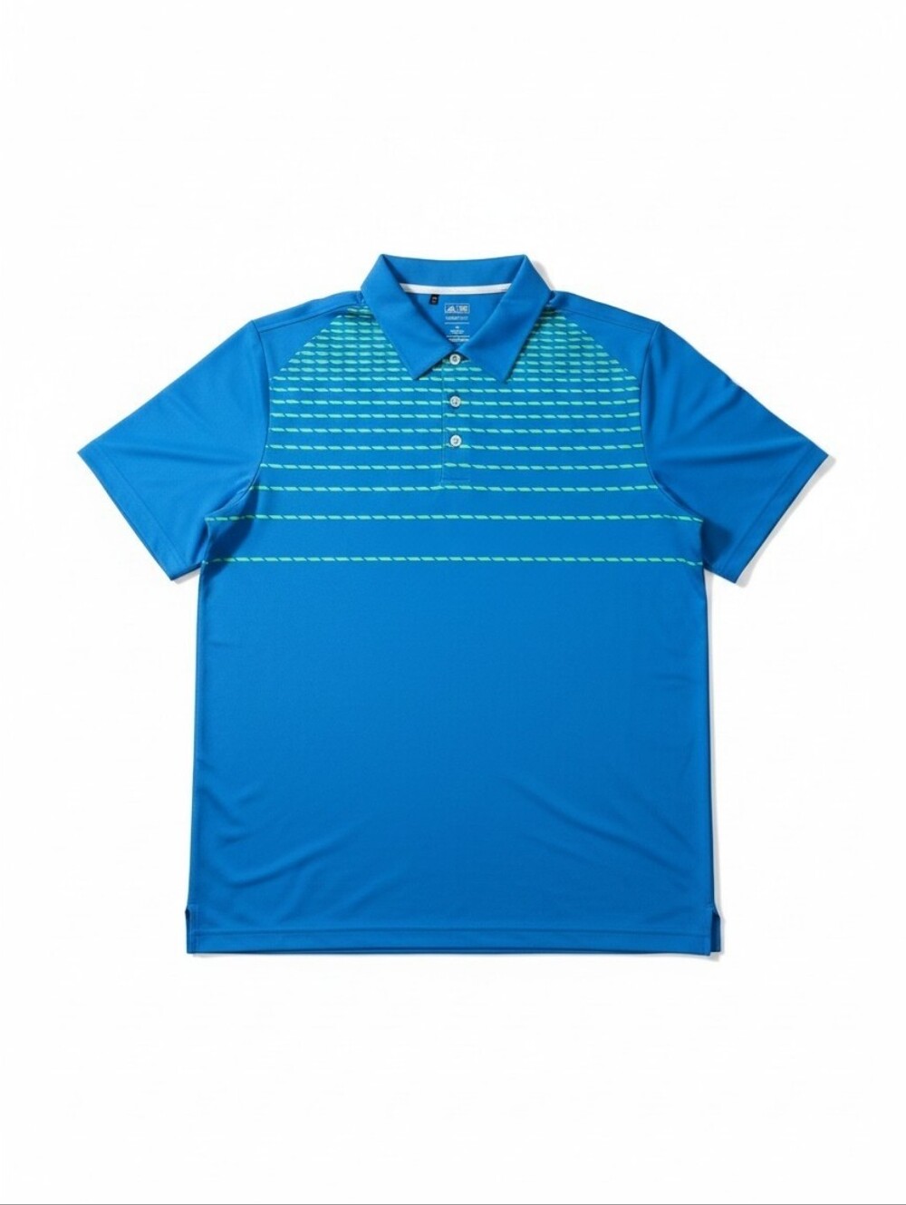 Adidas ClimaCool Men's Golf Polo Shirt Blue Green Striped XL